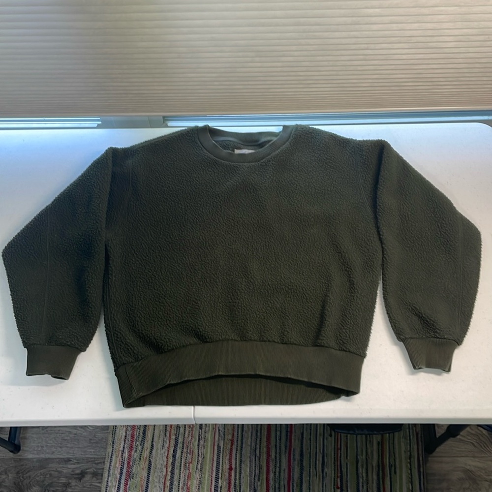 Everlane ReNew Fleece Oversized Crew Sweater